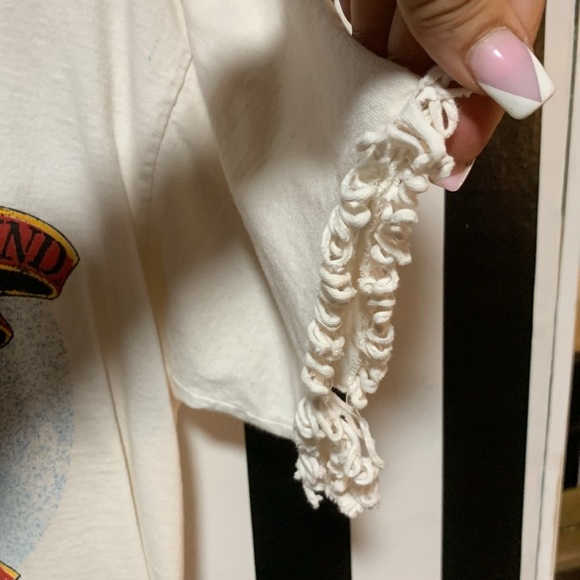 Rare Custom Fringe 1997 Daytona Bike Week Bald Eagle Vintage Cotton Tee Shirt - Picture 4 of 13